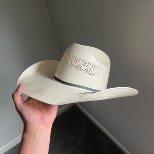 American Hat Company Cowboy Hat Straw Size 7 1/8